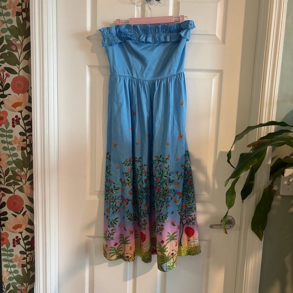 ALDEN ADAIR Cathrine Dress In Blue Size XS - Picture 7 of 10